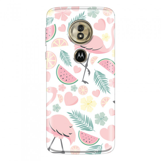 MOTOROLA by LENOVO - Moto G6 Play - Soft Clear Case - Tropical Flamingo III