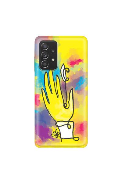 SAMSUNG - Galaxy A52 / A52s - Soft Clear Case - Abstract Hand Paint