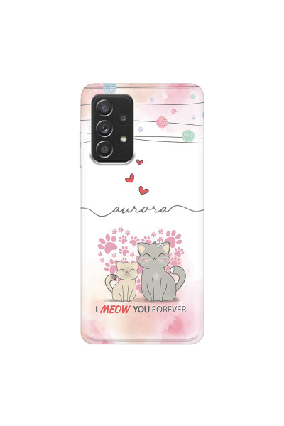 SAMSUNG - Galaxy A52 / A52s - Soft Clear Case - I Meow You Forever