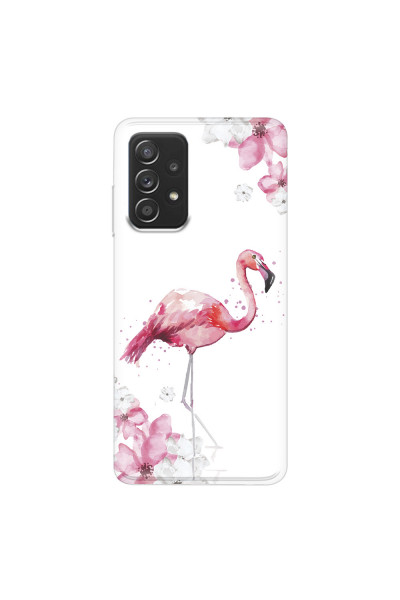 SAMSUNG - Galaxy A52 / A52s - Soft Clear Case - Pink Tropes
