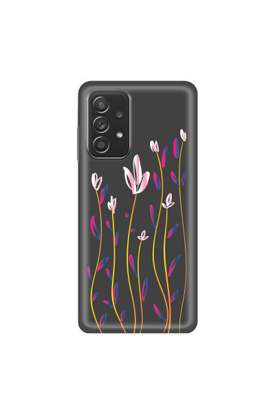SAMSUNG - Galaxy A52 / A52s - Soft Clear Case - Pink Tulips