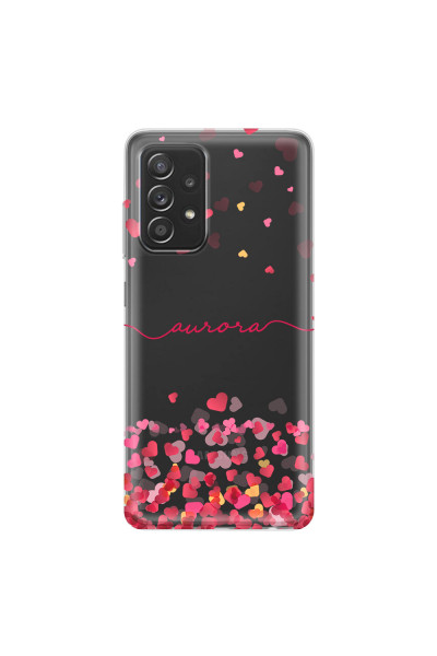 SAMSUNG - Galaxy A52 / A52s - Soft Clear Case - Scattered Hearts