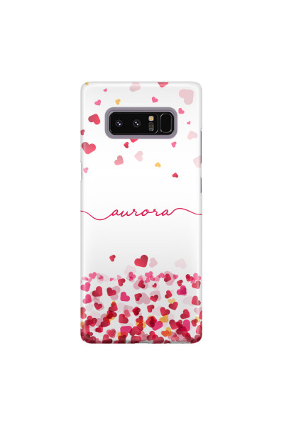 Shop by Style - Custom Photo Cases - SAMSUNG - Galaxy Note 8 - 3D Snap Case - Scattered Hearts