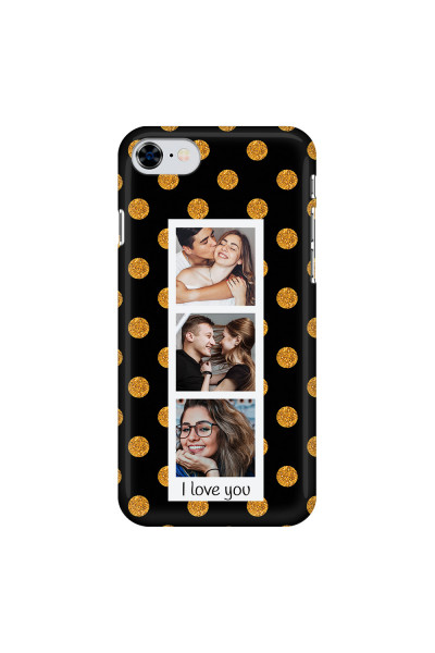 APPLE - iPhone 8 - 3D Snap Case - Triple Love Dots Photo