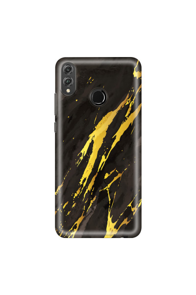 HONOR - Honor 8X - Soft Clear Case - Marble Castle Black