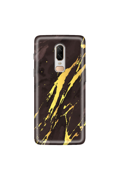 ONEPLUS - OnePlus 6 - Soft Clear Case - Marble Royal Black