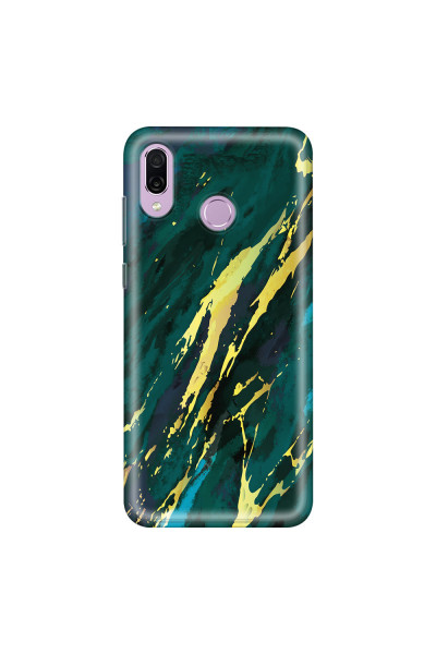 HONOR - Honor Play - Soft Clear Case - Marble Emerald Green