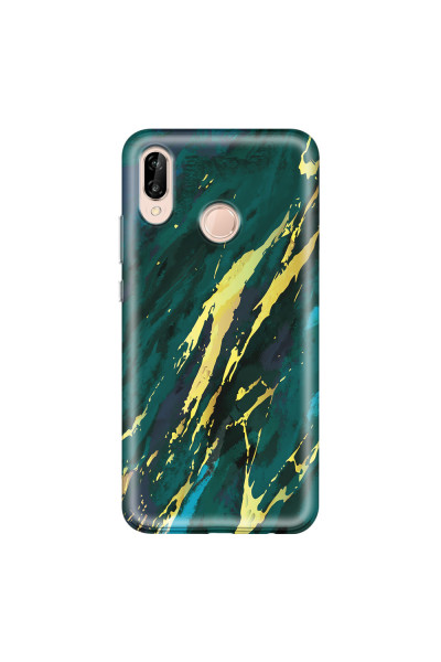 HUAWEI - P20 Lite - Soft Clear Case - Marble Emerald Green