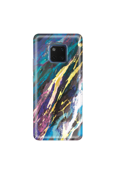 HUAWEI - Mate 20 Pro - Soft Clear Case - Marble Bahama Blue