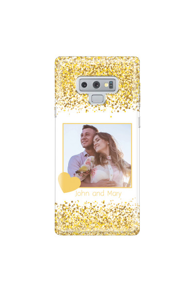 SAMSUNG - Galaxy Note 9 - Soft Clear Case - Gold Memories