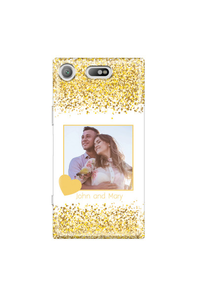 SONY - Sony XZ1 Compact - Soft Clear Case - Gold Memories