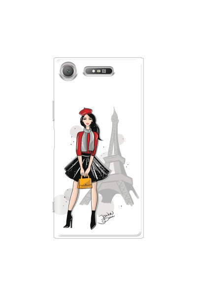 SONY - Sony XZ1 - Soft Clear Case - Paris With Love