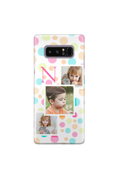 Shop by Style - Custom Photo Cases - SAMSUNG - Galaxy Note 8 - 3D Snap Case - Cute Dots Initial