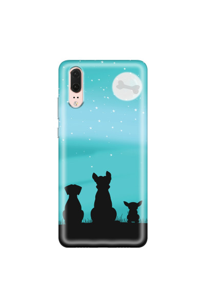 HUAWEI - P20 - Soft Clear Case - Dog's Desire Blue Sky