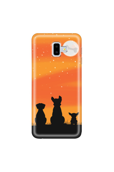SAMSUNG - Galaxy J6 Plus - Soft Clear Case - Dog's Desire Orange Sky