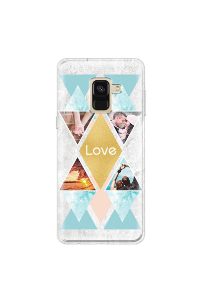 SAMSUNG - Galaxy A8 - Soft Clear Case - Triangle Love Photo