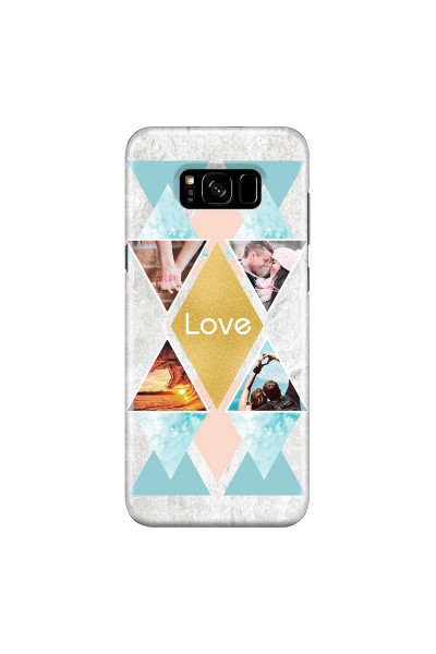 SAMSUNG - Galaxy S8 Plus - 3D Snap Case - Triangle Love Photo