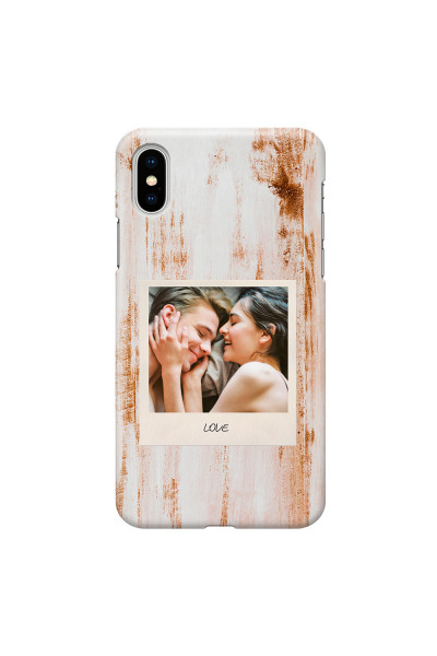 APPLE - iPhone XS Max - 3D Snap Case - Wooden Polaroid