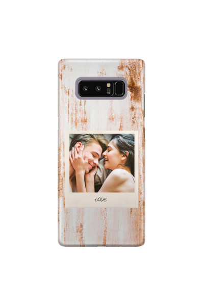 Shop by Style - Custom Photo Cases - SAMSUNG - Galaxy Note 8 - 3D Snap Case - Wooden Polaroid