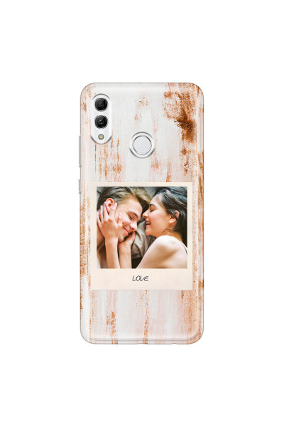 HONOR - Honor 10 Lite - Soft Clear Case - Wooden Polaroid