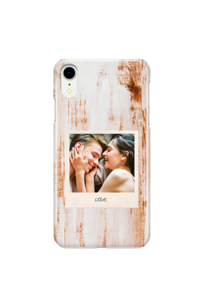 APPLE - iPhone XR - 3D Snap Case - Wooden Polaroid