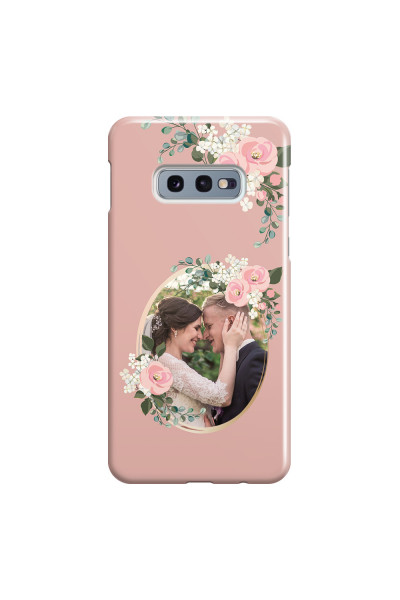 SAMSUNG - Galaxy S10e - 3D Snap Case - Pink Floral Mirror Photo