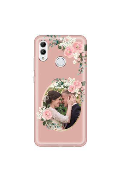 HONOR - Honor 10 Lite - Soft Clear Case - Pink Floral Mirror Photo