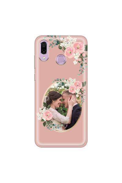 HONOR - Honor Play - Soft Clear Case - Pink Floral Mirror Photo