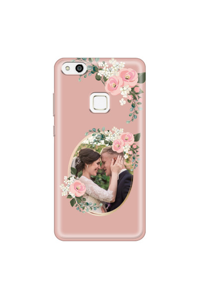 HUAWEI - P10 Lite - Soft Clear Case - Pink Floral Mirror Photo