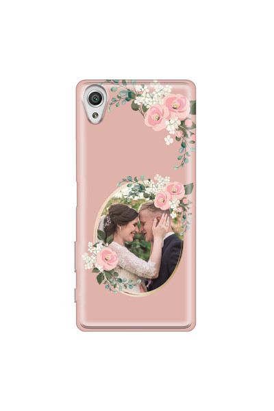 SONY - Sony XA1 - Soft Clear Case - Pink Floral Mirror Photo