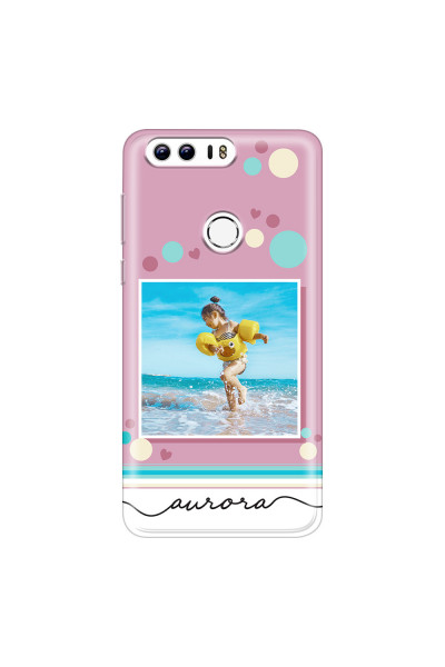 HONOR - Honor 8 - Soft Clear Case - Cute Dots Photo Case