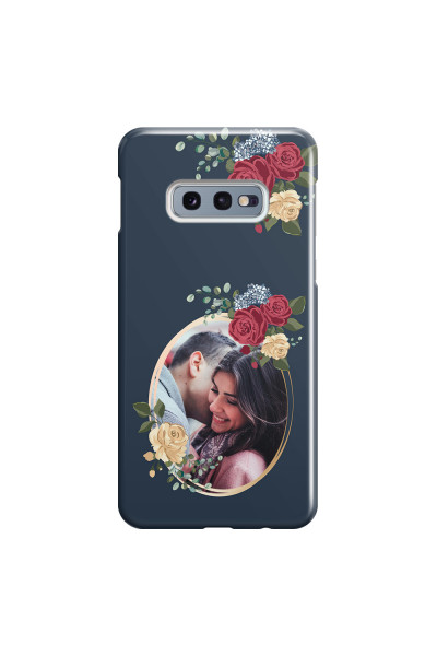 SAMSUNG - Galaxy S10e - 3D Snap Case - Blue Floral Mirror Photo