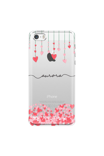APPLE - iPhone 5S - Soft Clear Case - Love Hearts Strings