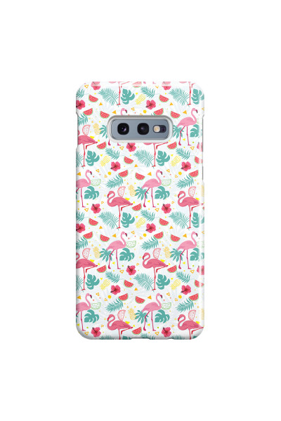 SAMSUNG - Galaxy S10e - 3D Snap Case - Tropical Flamingo II
