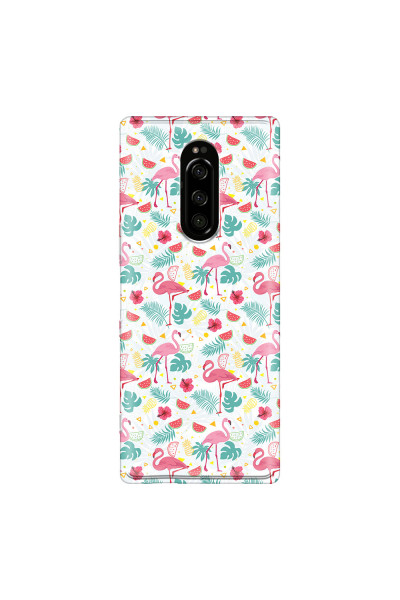 SONY - Sony 1 - Soft Clear Case - Tropical Flamingo II