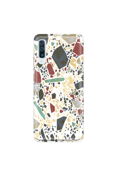 SAMSUNG - Galaxy A70 - Soft Clear Case - Terrazzo Design IX