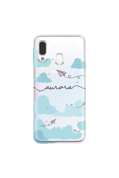 SAMSUNG - Galaxy A40 - Soft Clear Case - Up in the Clouds