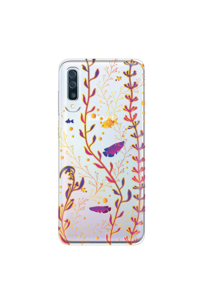 SAMSUNG - Galaxy A70 - Soft Clear Case - Clear Underwater World