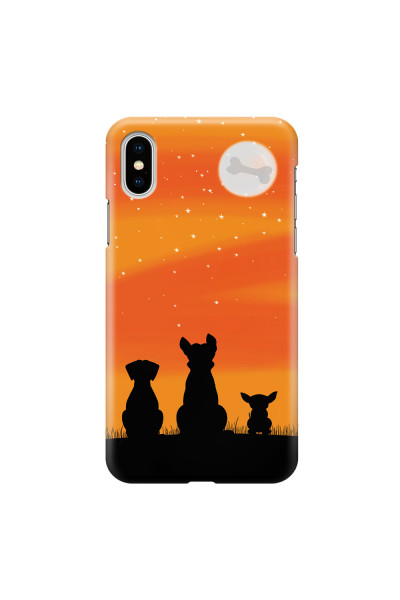 APPLE - iPhone XS - 3D Snap Case - Dog's Desire Orange Sky