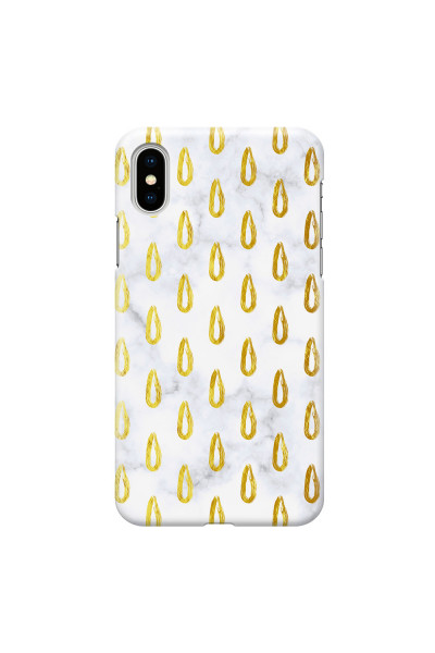 APPLE - iPhone XS - 3D Snap Case - Marble Drops