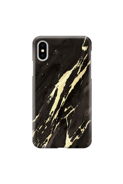 APPLE - iPhone XS - 3D Snap Case - Marble Ivory Black