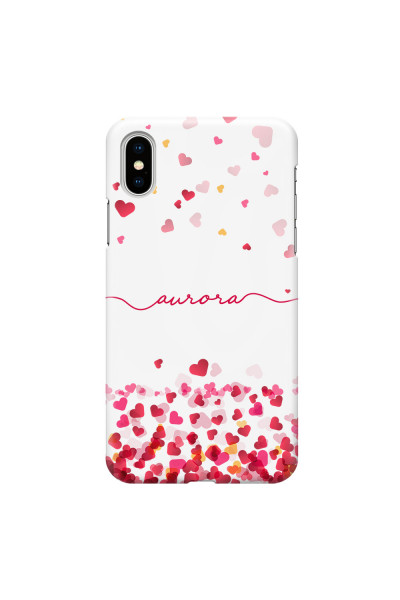 APPLE - iPhone XS - 3D Snap Case - Scattered Hearts