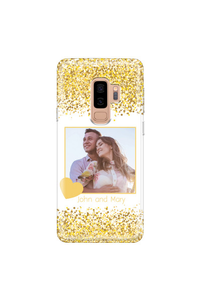 SAMSUNG - Galaxy S9 Plus - Soft Clear Case - Gold Memories