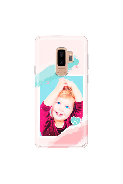SAMSUNG - Galaxy S9 Plus - Soft Clear Case - Kids Initial Photo