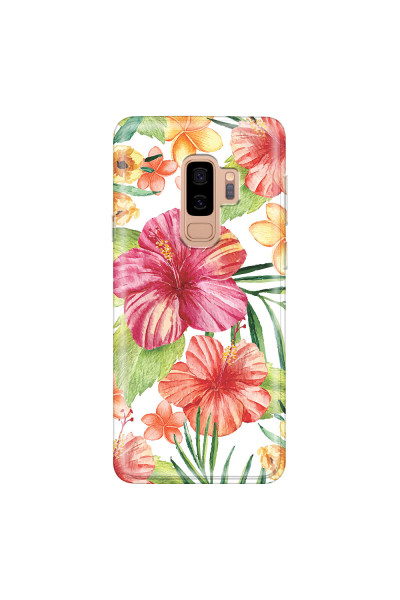 SAMSUNG - Galaxy S9 Plus - Soft Clear Case - Tropical Vibes