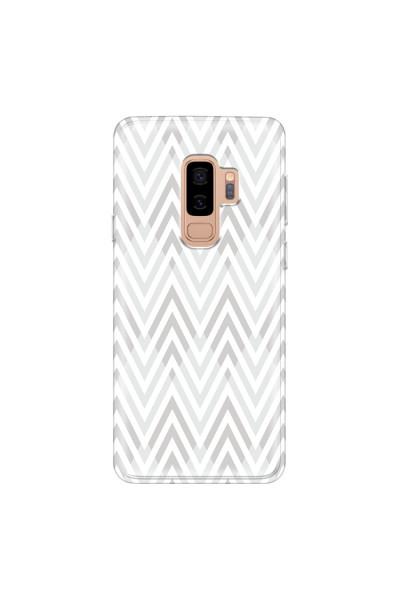 SAMSUNG - Galaxy S9 Plus - Soft Clear Case - Zig Zag Patterns