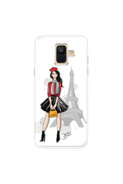 SAMSUNG - Galaxy A6 - Soft Clear Case - Paris With Love