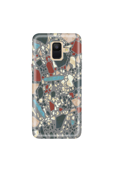 SAMSUNG - Galaxy A6 - Soft Clear Case - Terrazzo Design X