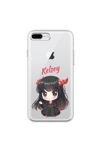APPLE - iPhone 8 Plus - Soft Clear Case - Chibi Kelsey