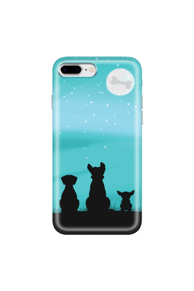 APPLE - iPhone 8 Plus - Soft Clear Case - Dog's Desire Blue Sky